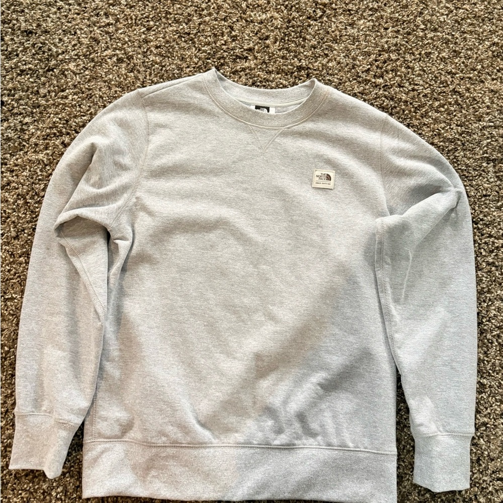 The North Face Light Gray Crewneck Sweater